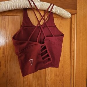 DAE Red Strappy Sports Bra